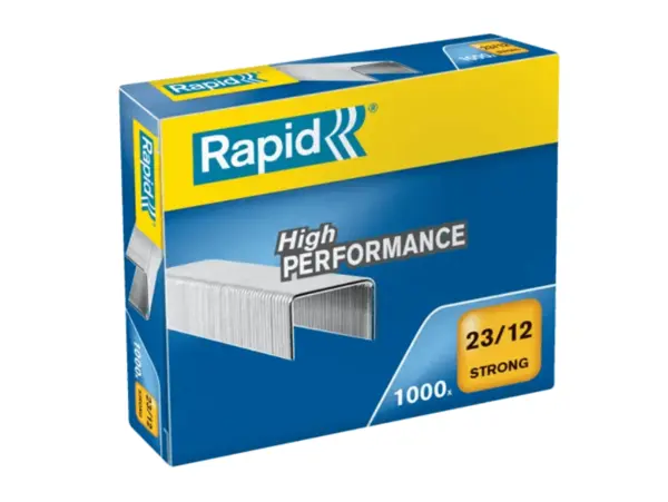 Capse Rapid Strong 23/12 pentru 60-90 coli 1000 buc/cutie Capse Rapid Strong 23/12 pentru 60-90 coli 1000 buc/cutie