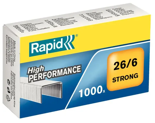 Capse Rapid Strong 26/6 2-20 coli 1000 buc/cutie Capse Rapid Strong 26/6 2-20 coli 1000 buc/cutie