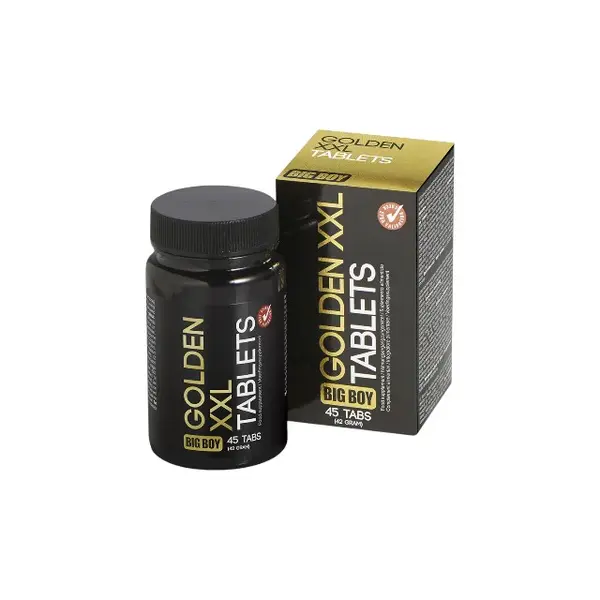 Capsule BIG BOY Golden XXL, ajută la mărirea penisului și susțin erecțiile puternice, 45 buc