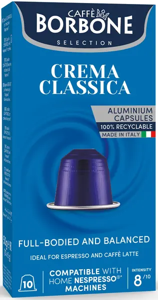 Capsule de cafea Borbone - Crema Classica, 10 băuturi