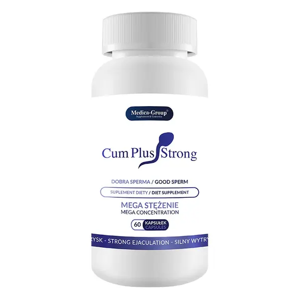 Capsule MEDICA-GROUP Cum Plus Strong, pentru creșterea volumului și îmbunătățirea gustului spermei, 60 buc