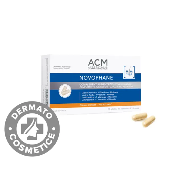 Capsule pentru par si unghii Novophane, 60 capsule, ACM
