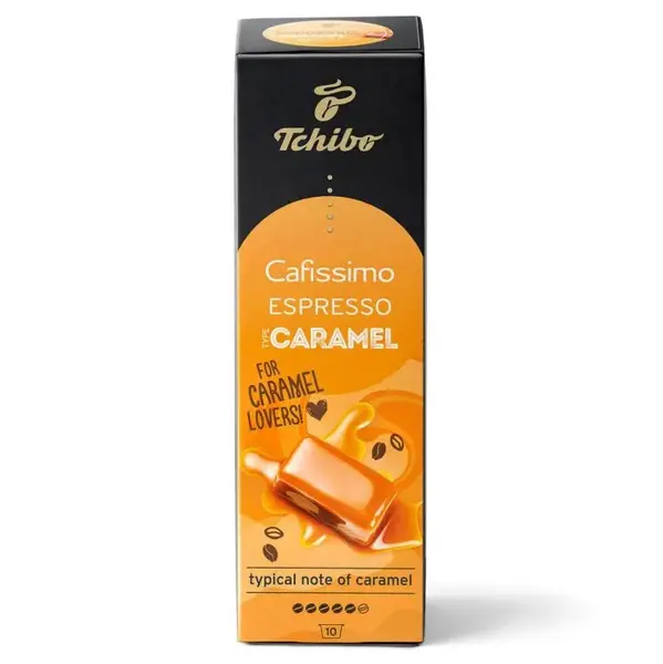 Capsule Tchibo Cafissimo Espresso diverse arome 10 buc/cutie Capsule Tchibo Cafissimo Espresso diverse arome 10 buc/cutie Caramel