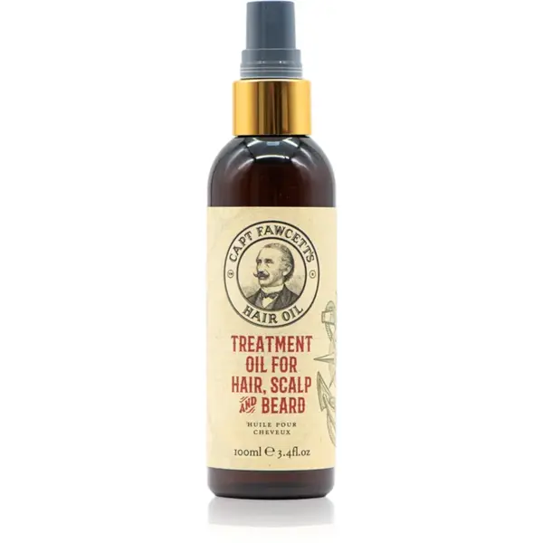 Captain Fawcett Hair Oil ulei pentru intarire pentru păr pentru bărbați 100 ml