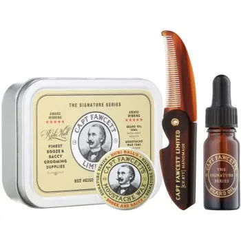Captain Fawcett Ricki Hall´s Booze & Baccy Grooming Kit set cadou pentru barbă pentru bărbați