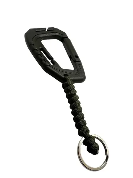 Carabina Polimer Paracord 550 cu Inel de Chei Theter Olive Drop Zone - Default Title