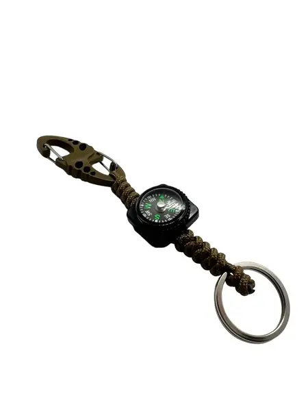 Carabina S Hook Paracord 275 cu Inel de Chei Theter Pathfinder Coyote Drop Zone - Default Title