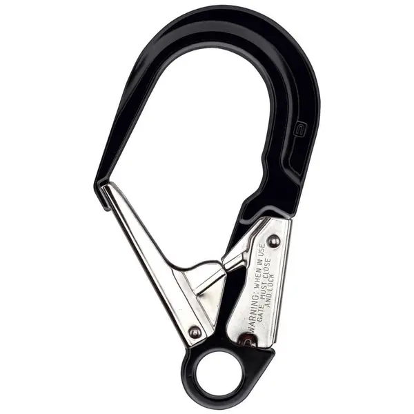 Carabiniera din aluminiu Vertiqual BARLI, culoarea negru - 23 kN, 482g, 235 120 mm Vertiqual, NEGRU