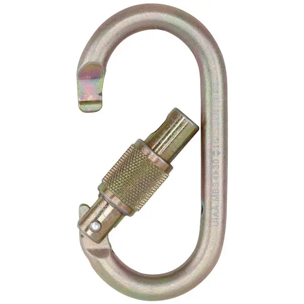 Carabiniera din otel Vertiqual COOK, culoarea gri - 30 kN, 179g, 107 57 mm Vertiqual, GRI