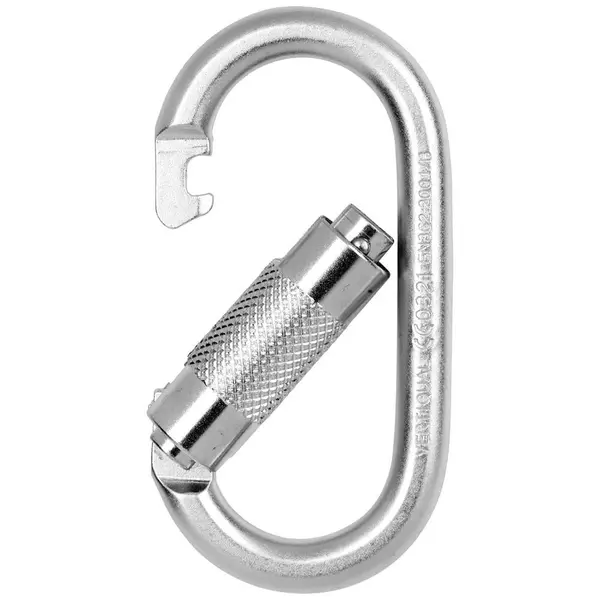 Carabiniera din otel Vertiqual MAKALU, culoarea gri - 25 kN, 196g, 110 58 mm Vertiqual, GRI