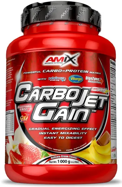 CarboJet Gain, banană, 1 kg, Amix