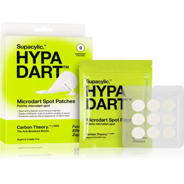 Carbon Theory Hypa Dart Microdart Spot Patches plasturi pentru piele problematică impotriva acneei 9 buc