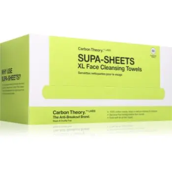 Carbon Theory Supa-Sheets XL Facial Cleansing Towels Servetele demachiante