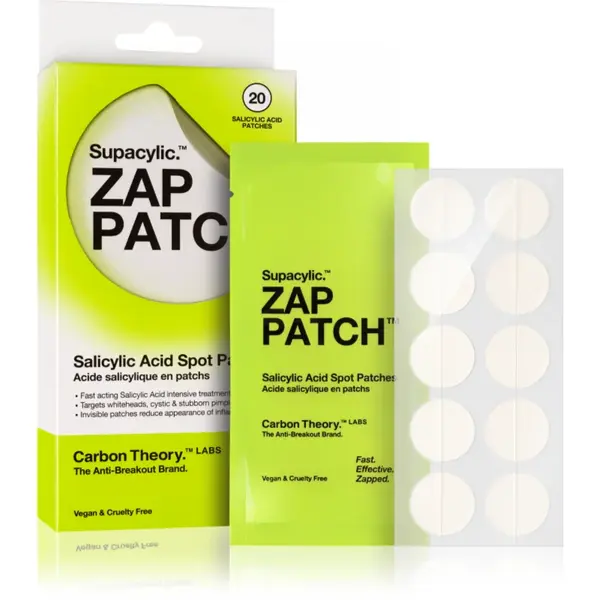 Carbon Theory Zap Patch plasturi pentru piele problematică impotriva acneei 20 buc