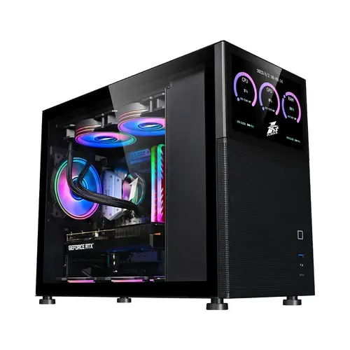 Carcasa 1STPLAYER MI6-EV, Mid Tower (Negru)