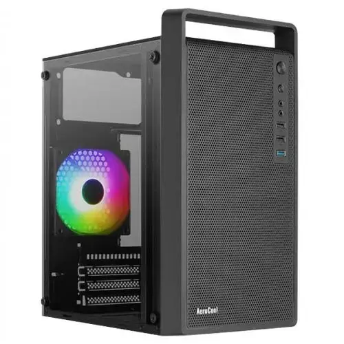 Carcasa Aerocool CS-109, iluminare fRGB, Fara sursa, Mini Tower (Negru)