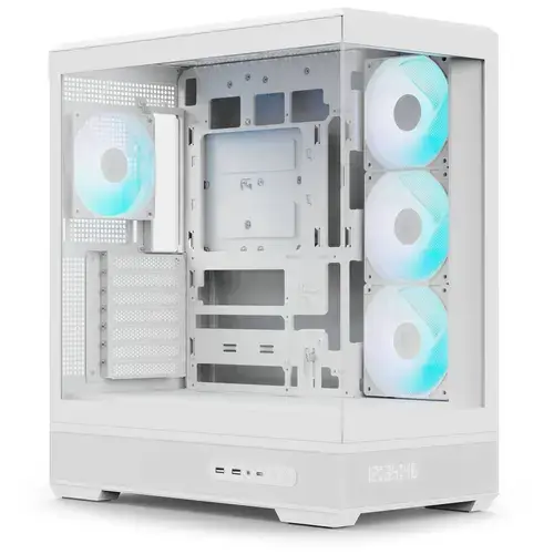 Carcasa AeroCool P500B, Middle Tower, Fara sursa (Alb)