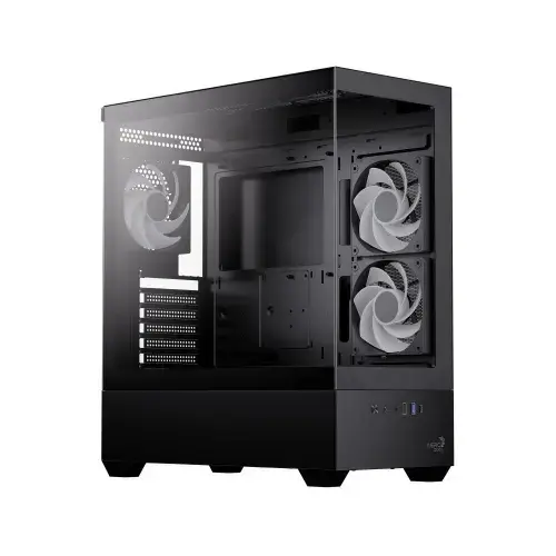 Carcasa Aerocool P500D Digi G V1, Middle Tower, Fara sursa (Negru)