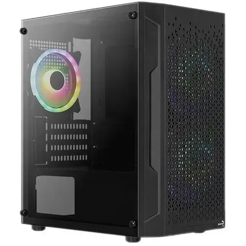 Carcasa Aerocool Trinity V2, Mini Tower, Tempered glass (Negru)