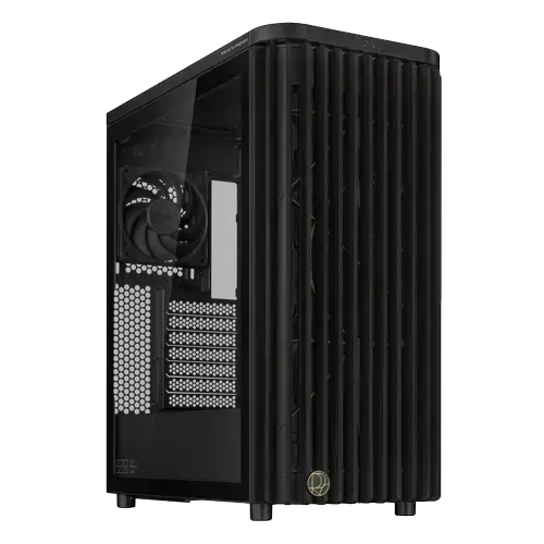 Carcasa ASUS PROART PA401 Wood Edition, Middle Tower, Tempered glass, Negru