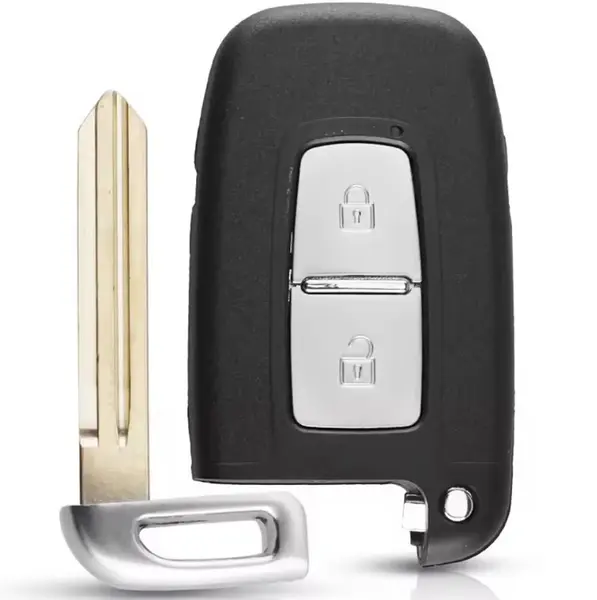 Carcasa cheie auto pliabila Techstar compatibila cu Hyundai Sonata, Azera, Genesis Coupe, ix35, i30, i45 si Kia Forte, Sportage, K2, K5, 2 butoane, lama HYN14 stanga, fara electronica
