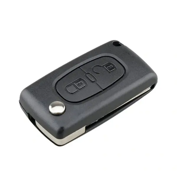 Carcasa Cheie Auto Techstar® compatibila cu Peugeot, Citroen, 207,307, 407, C2, C3, C4, C5, C6, C8, cu 2 Butoane, VA2
