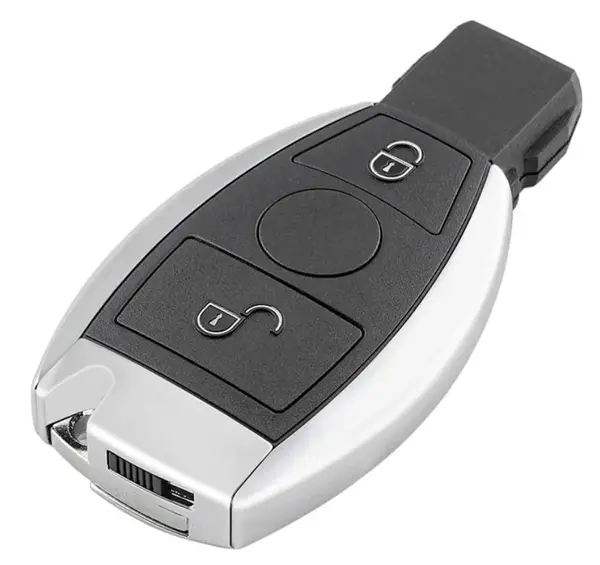 Carcasa cheie auto Techstar compatibila Mercedes Benz, 2 butoane, model dupa 2000, suport NEC si BGA