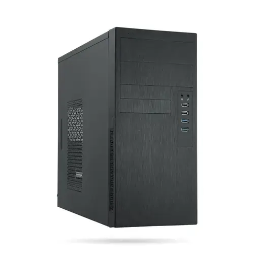 Carcasa Chieftec HO-11B-350GPB, Middle Tower, Sursa 350 W, mITX, mATX (Negru)