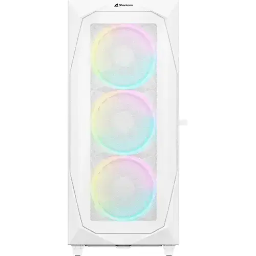 Carcasa computer Sharkoon REV300, Middle Tower, RGB, ATX, E-ATX (Alb)