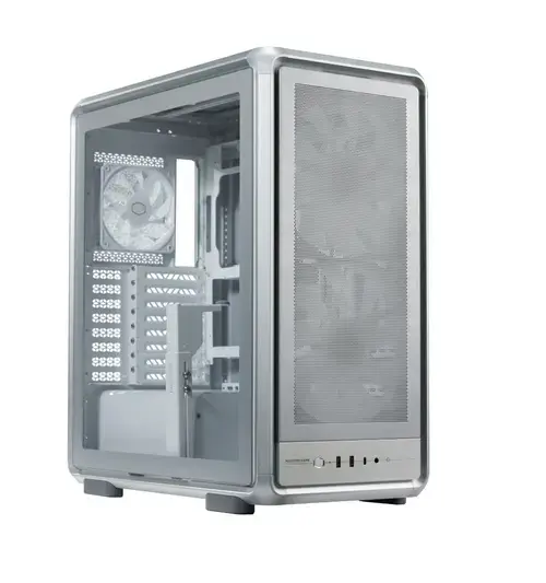 Carcasa CoolerMaster MasterFrame 500 Mesh aRGB, Middle Tower, Fara sursa (Argintiu)