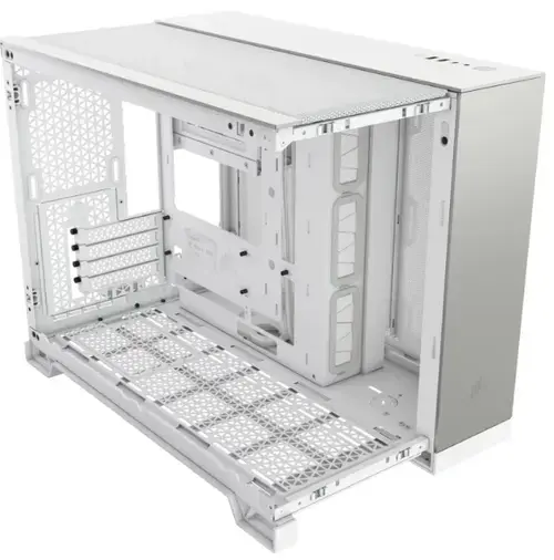 Carcasa Corsair 2500X Dual Chamber, Mini Tower, tempered glass (Alb)