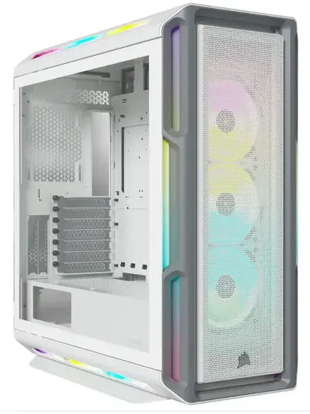 Carcasa Corsair 5000T RGB, MidTower, Tempered Glass (Alb)