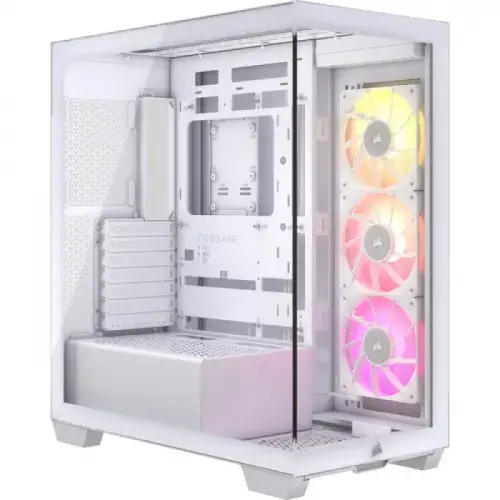Carcasa Corsair iCUE LINK 3500X RGB, Middle Tower, Tempered glass (Alb)