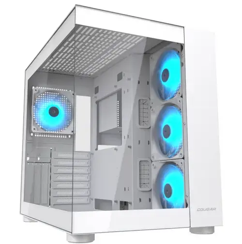 Carcasa Cougar FV150 ARGB, Middle Tower, Fara sursa (Alb)