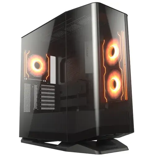 Carcasa Cougar FV270 aRGB, Middle Tower, Fara sursa (Negru)