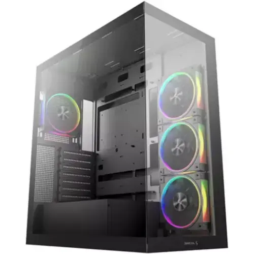 Carcasa Deepcool CG580 4F V2, Middle Tower, fara sursa, Tempered glass (Negru)
