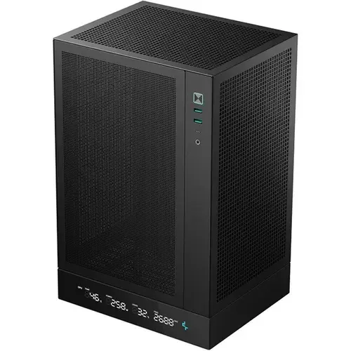 Carcasa Deepcool CH170 Digital, Fara sursa, Mini ITX, Negru