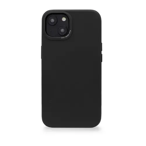 Carcasa din piele naturala Decoded BackCover MagSafe compatibila cu iPhone 14 Plus, Negru