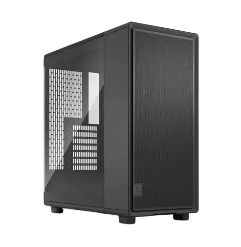 Carcasa Fractal Design Epoch TG Light Tint, Middle Tower, Fara sursa, 3 ventilatoare incluse (Negru)