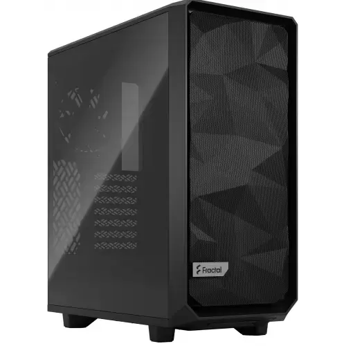 Carcasa Fractal Design Meshify 2 Compact Light TG Black, Middle Tower, Tempered Glass (Negru)