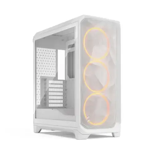 Carcasa Fractal Design Meshify 3 White RGB TG Clear Tint, Middle Tower, tempered glass, Alb