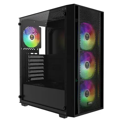 Carcasa Gamdias Aura GC2 Elite aRGB Middle Tower, tempered glass (Negru)