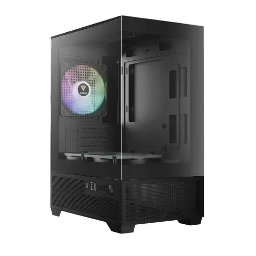 Carcasa Gamdias Aura GC9M Elite, iluminare aRGB, Middle Tower, Fara sursa (Negru)