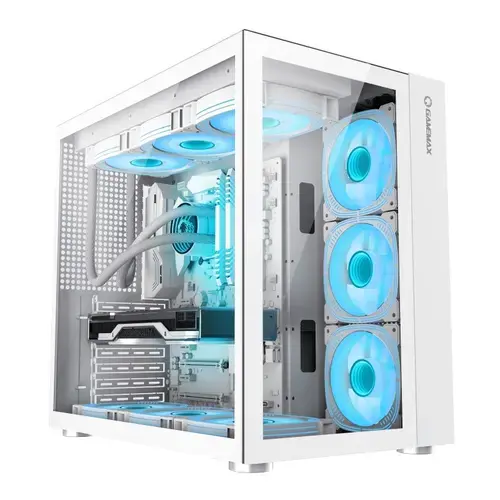 Carcasa Gamemax Infinity White, Middle Tower, Fara sursa, ATX (Alb)