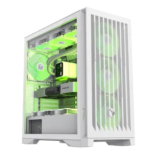 Carcasa Gamemax Leader II, Full Tower, Fara sursa (Alb)