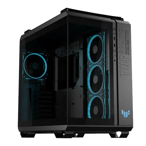 Carcasa Gaming Asus GT502 Horizon TG aRGB, Middle Tower, Fara sursa (Negru)