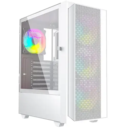 Carcasa Gembird Fornax 4000, ARGB, Mid-Tower, fara sursa, ATX (Alb)