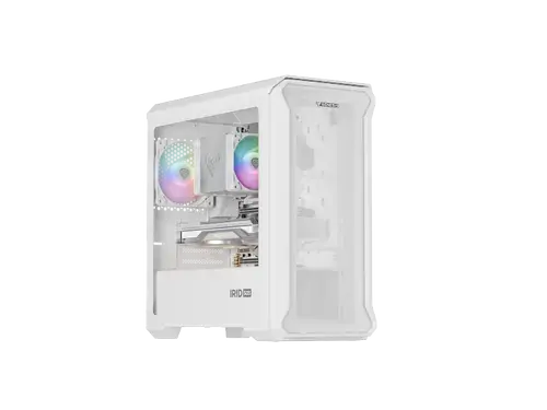 Carcasa GENESIS IRID 503 ARGB Lite, Mini Tower, Tempered glass, Alb