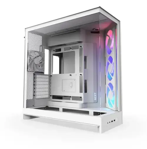 Carcasa H9 Flow RGB 2025, Middle Tower, Fara sursa (Alb)