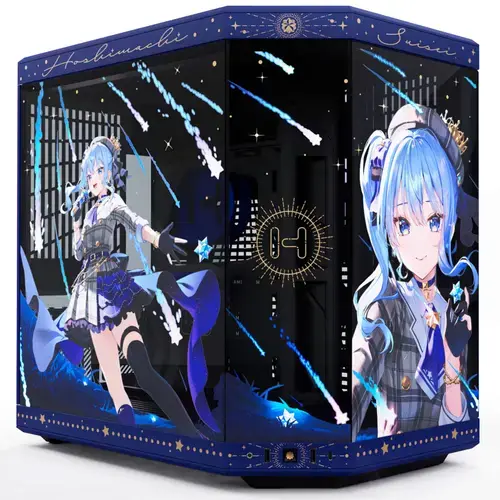 Carcasa HYTE Y70 Suisei Edition, Dual Chamber, Middle Tower, Fara sursa, Sticla Securizata, ATX + Cablu riser PCIe inclus (Albastru)